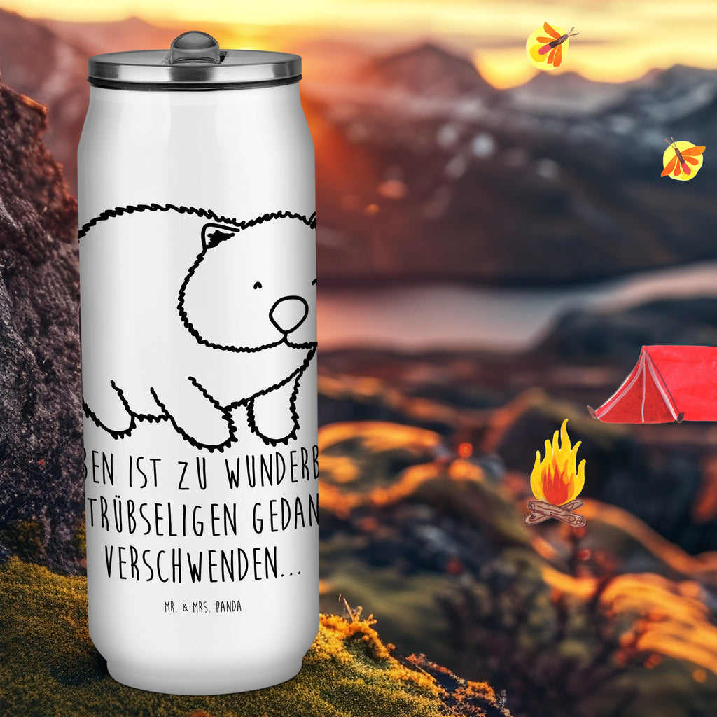 Getränkedosen Trinkflasche Wombat Getränkedose, Trinkflasche, Tiermotive, Gute Laune, lustige Sprüche, Tiere, Wombat, Das Leben ist schön, Motivation, Spruch, Australien