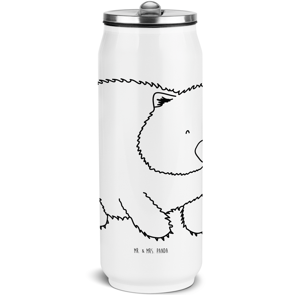 Getränkedosen Trinkflasche Wombat Getränkedose, Trinkflasche, Tiermotive, Gute Laune, lustige Sprüche, Tiere, Wombat, Das Leben ist schön, Motivation, Spruch, Australien