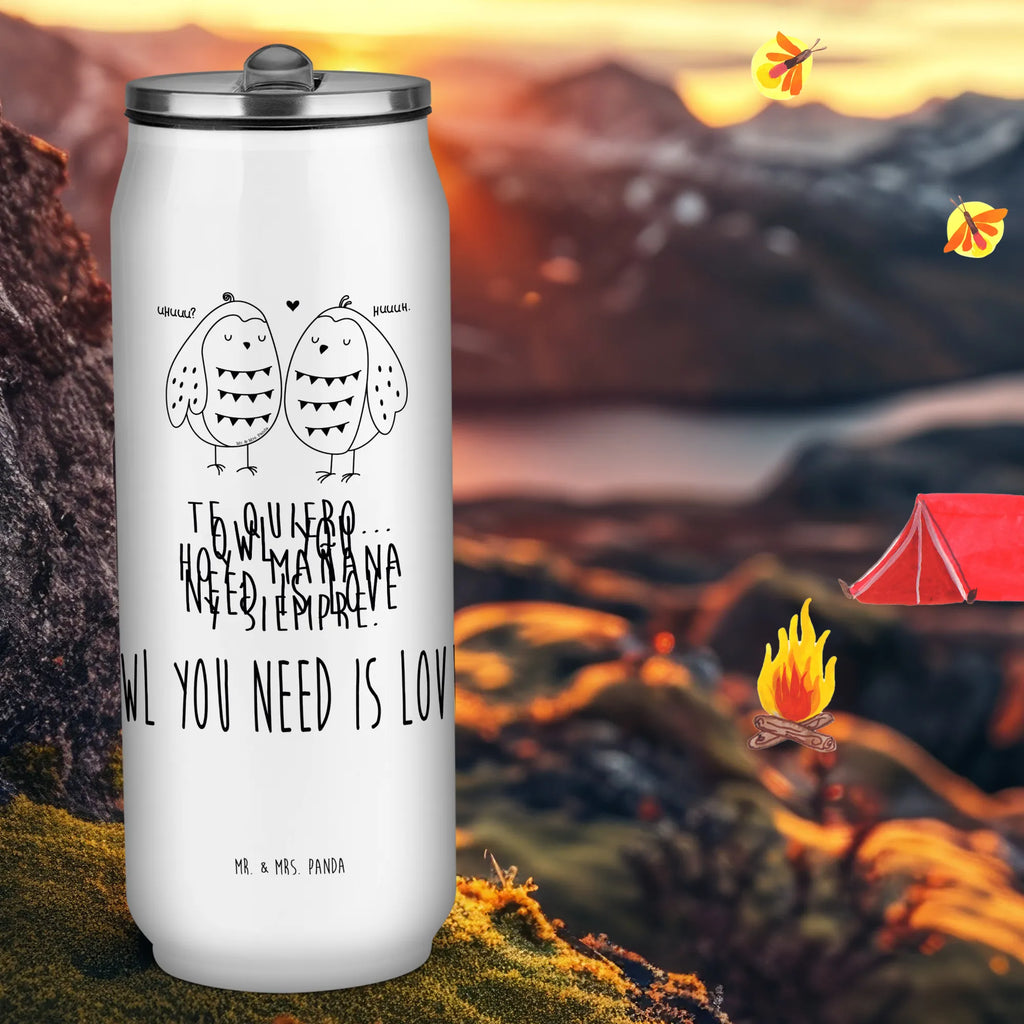 Getränkedosen Trinkflasche Eulen Liebe Getränkedose, Trinkflasche, Eule, Eule Deko, Liebe, Hochzeit Spruch, Owl, All you need is love, Liebe Spruch, Freundin Geschenk, Freund, Wortspiel lustig