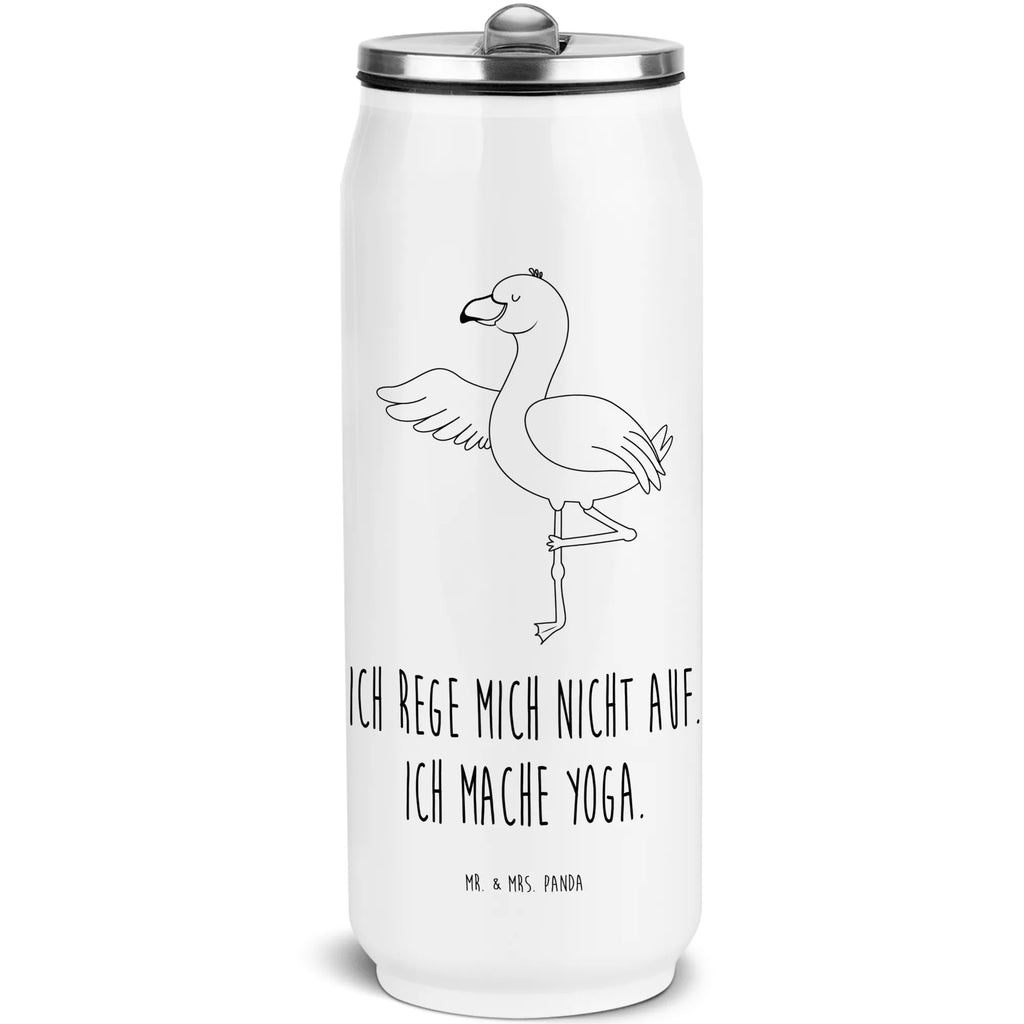 Getränkedosen Trinkflasche Flamingo Yoga Getränkedose, Trinkflasche, Flamingo, Vogel, Yoga, Namaste, Achtsamkeit, Yoga-Übung, Entspannung, Ärger, Aufregen, Tiefenentspannung