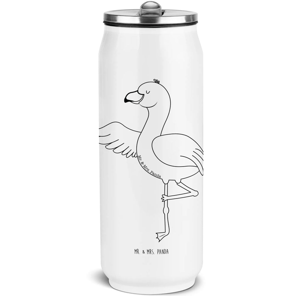 Getränkedosen Trinkflasche Flamingo Yoga Getränkedose, Trinkflasche, Flamingo, Vogel, Yoga, Namaste, Achtsamkeit, Yoga-Übung, Entspannung, Ärger, Aufregen, Tiefenentspannung