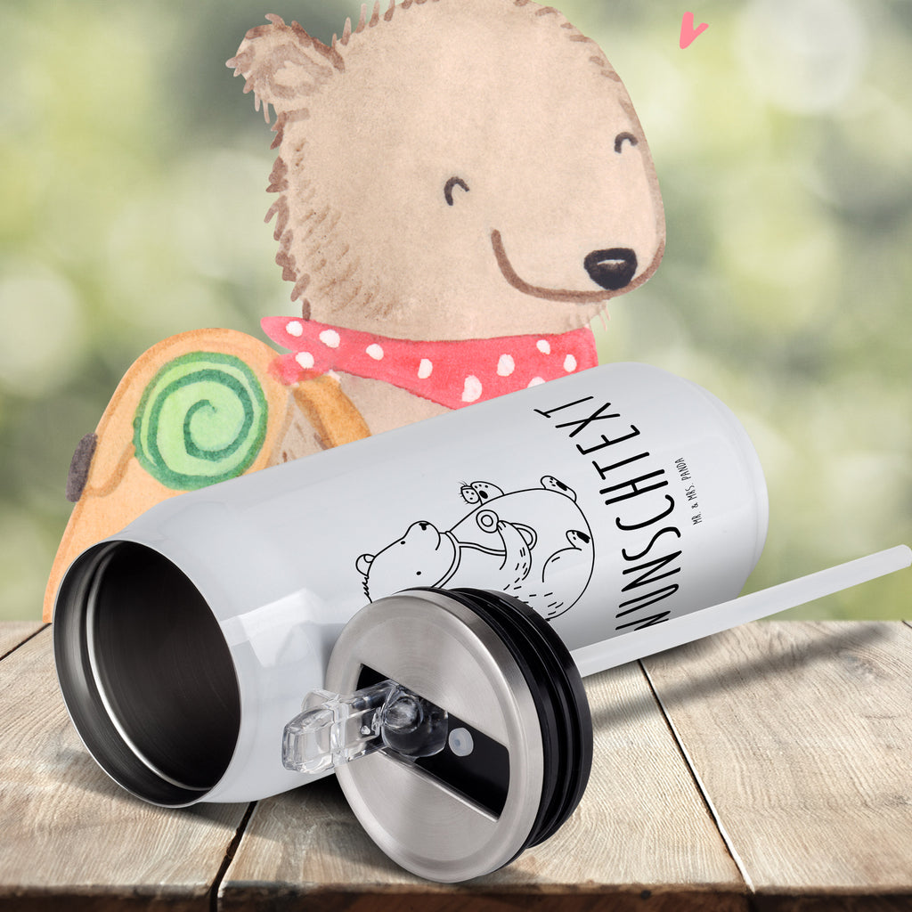 Personalisierte Getränkedosen Trinkflasche Bär Arzt Personalisierte Getränkedose, Personalisierte Trinkflasche, Trinkflasche mit Namen, Bär, Teddy, Teddybär, Arzt, Ärztin, Doktor, Professor, Doktorin, Professorin