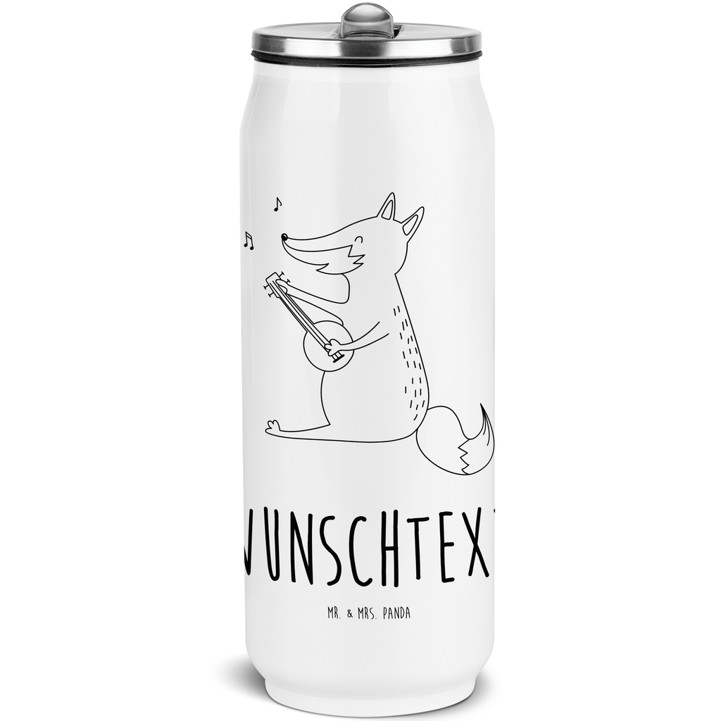 Personalisierte Getränkedosen Trinkflasche Fuchs Gitarre Personalisierte Getränkedose, Personalisierte Trinkflasche, Trinkflasche mit Namen, Fuchs, Füchse, Geschenk Musiker, Musik Spruch, Musikerin, Sänger, Sängerin, Gitarre