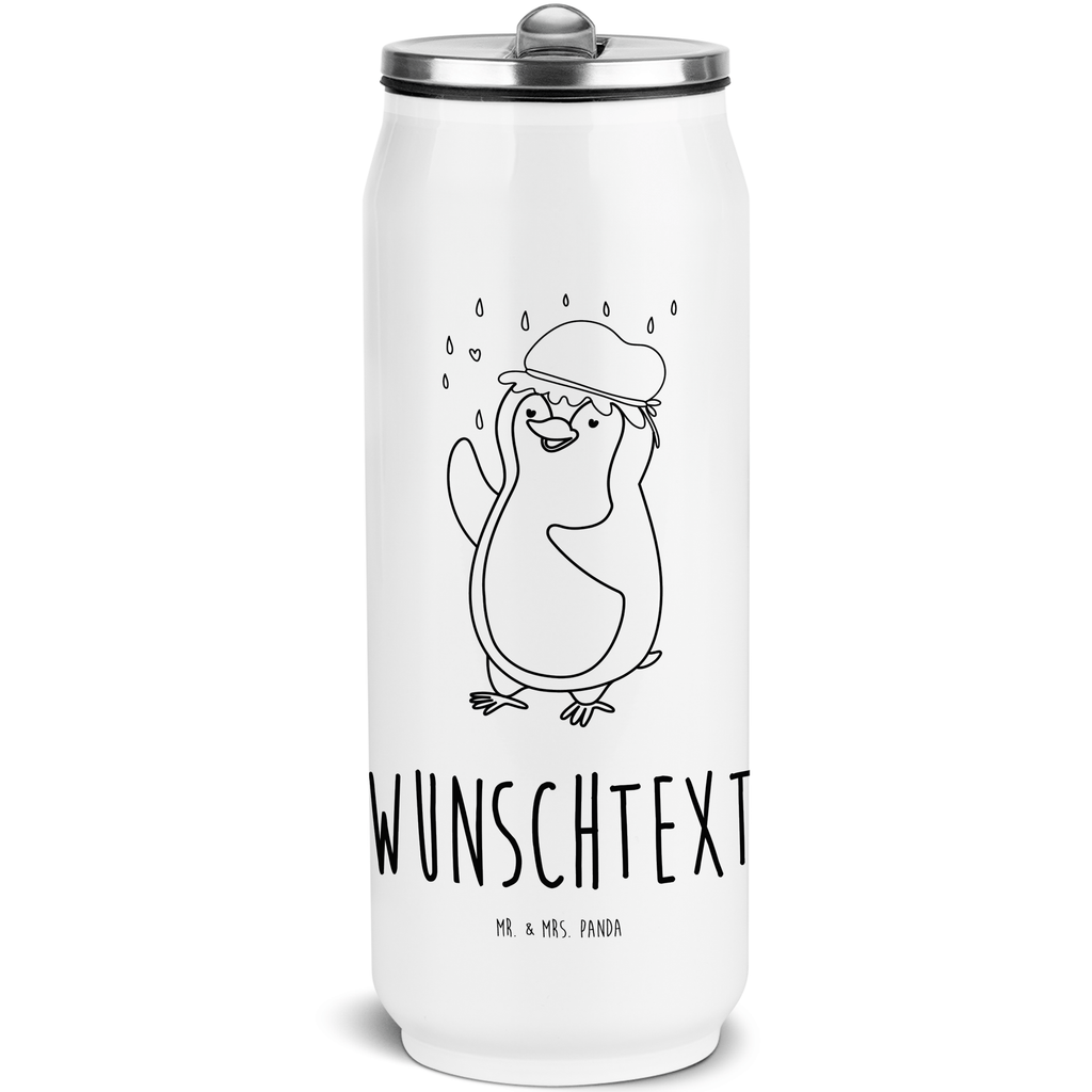 Personalisierte Getränkedosen Trinkflasche Pinguin Duschen Personalisierte Getränkedose, Personalisierte Trinkflasche, Trinkflasche mit Namen, Pinguin, Pinguine, Dusche, duschen, Lebensmotto, Motivation, Neustart, Neuanfang, glücklich sein