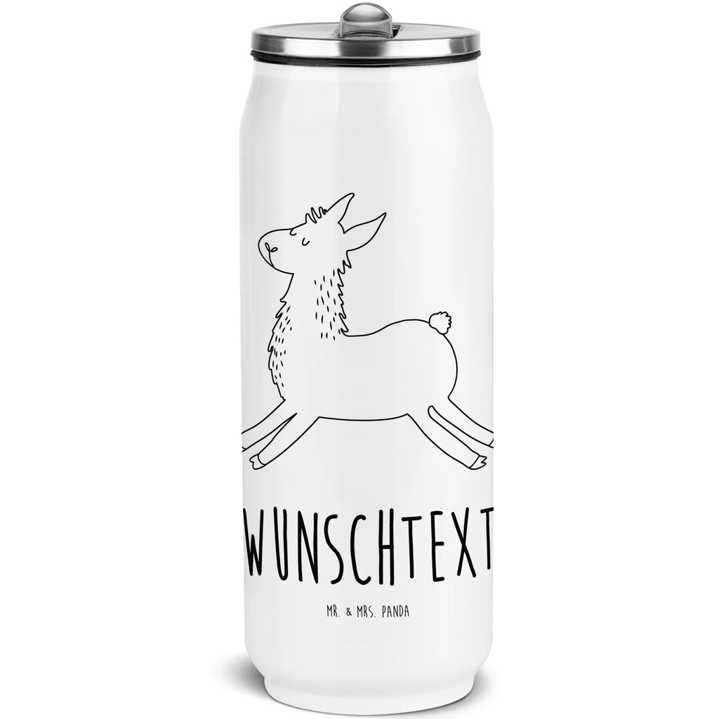 Personalisierte Getränkedosen Trinkflasche Lama Springen Personalisierte Getränkedose, Personalisierte Trinkflasche, Trinkflasche mit Namen, Lama, Alpaka, Lamas, Lieblingstag, Happy day, fröhlich, Glück, Freundin, Liebeskummer, Neustart, guten Morgen, Start, Prüfung, Abitur