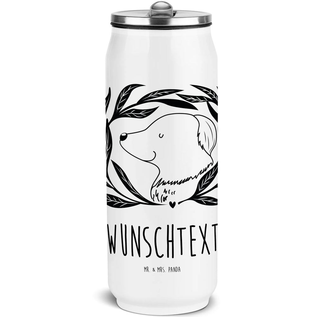 Personalisierte Getränkedosen Trinkflasche Hund Blumen Personalisierte Getränkedose, Personalisierte Trinkflasche, Trinkflasche mit Namen, Hund, Hundemotiv, Haustier, Hunderasse, Tierliebhaber, Hundebesitzer, Sprüche, Ranke, Therapie, Selbsttherapie, Hundeliebe, Hundeglück, Hunde