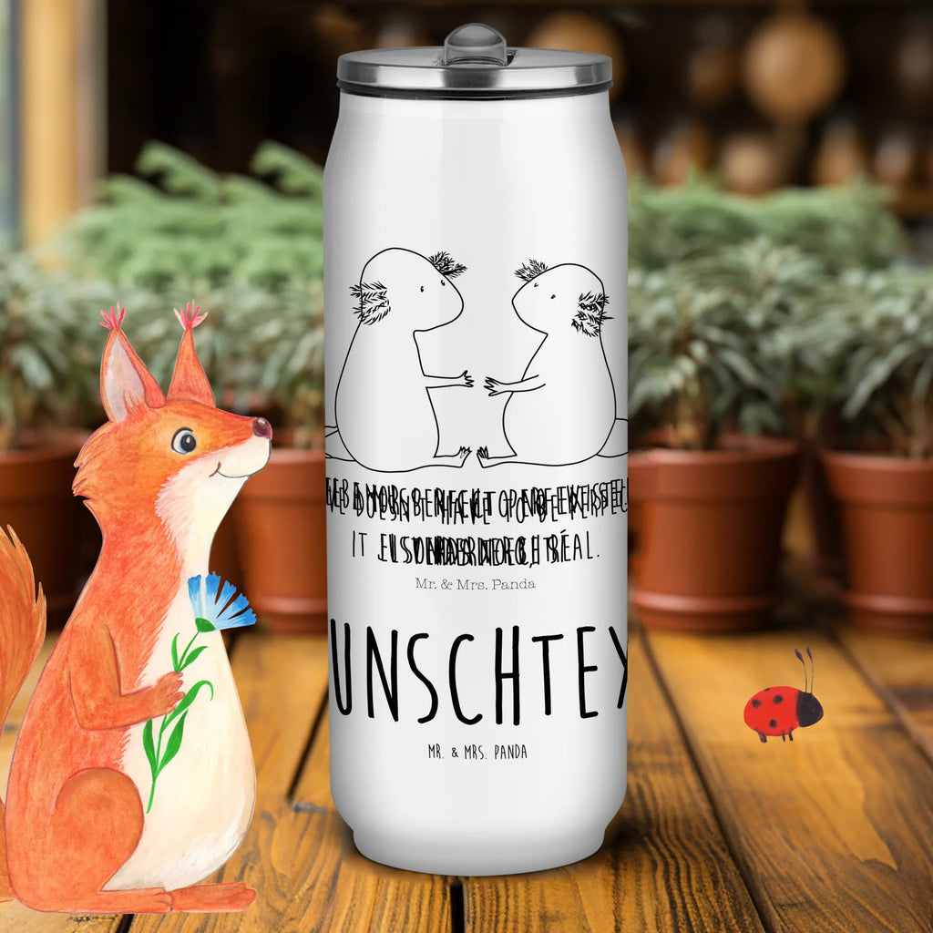 Personalisierte Getränkedosen Trinkflasche Axolotl Liebe Personalisierte Getränkedose, Personalisierte Trinkflasche, Trinkflasche mit Namen, Axolotl, Molch, Axolot, Schwanzlurch, Lurch, Lurche, Liebe, große Liebe, Liebesbeweis, Freund, Verlobter, Ehemann, Jahrestag, Valentinstag