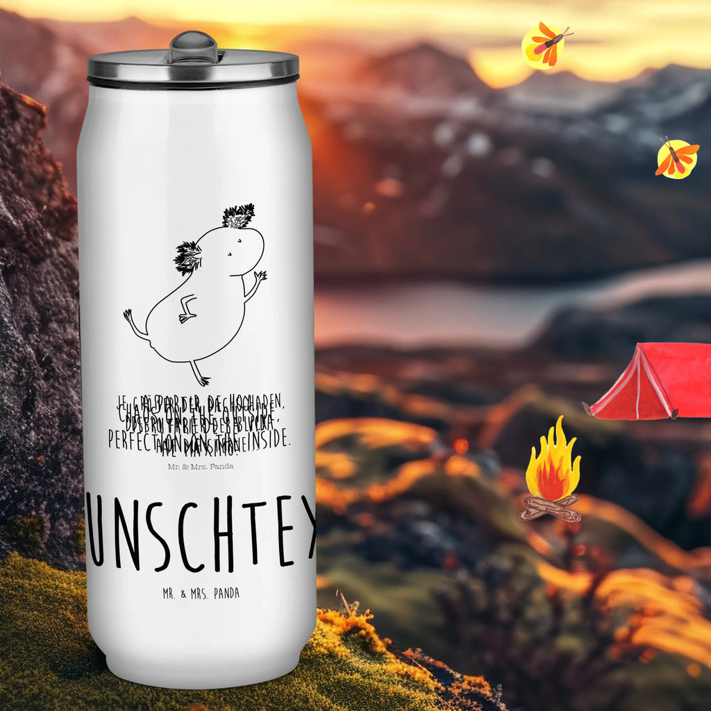 Personalisierte Getränkedosen Trinkflasche Axolotl Tanzen Personalisierte Getränkedose, Personalisierte Trinkflasche, Trinkflasche mit Namen, Axolotl, Molch, Axolot, Schwanzlurch, Lurch, Lurche, Dachschaden, Sterne, verrückt, Freundin, beste Freundin