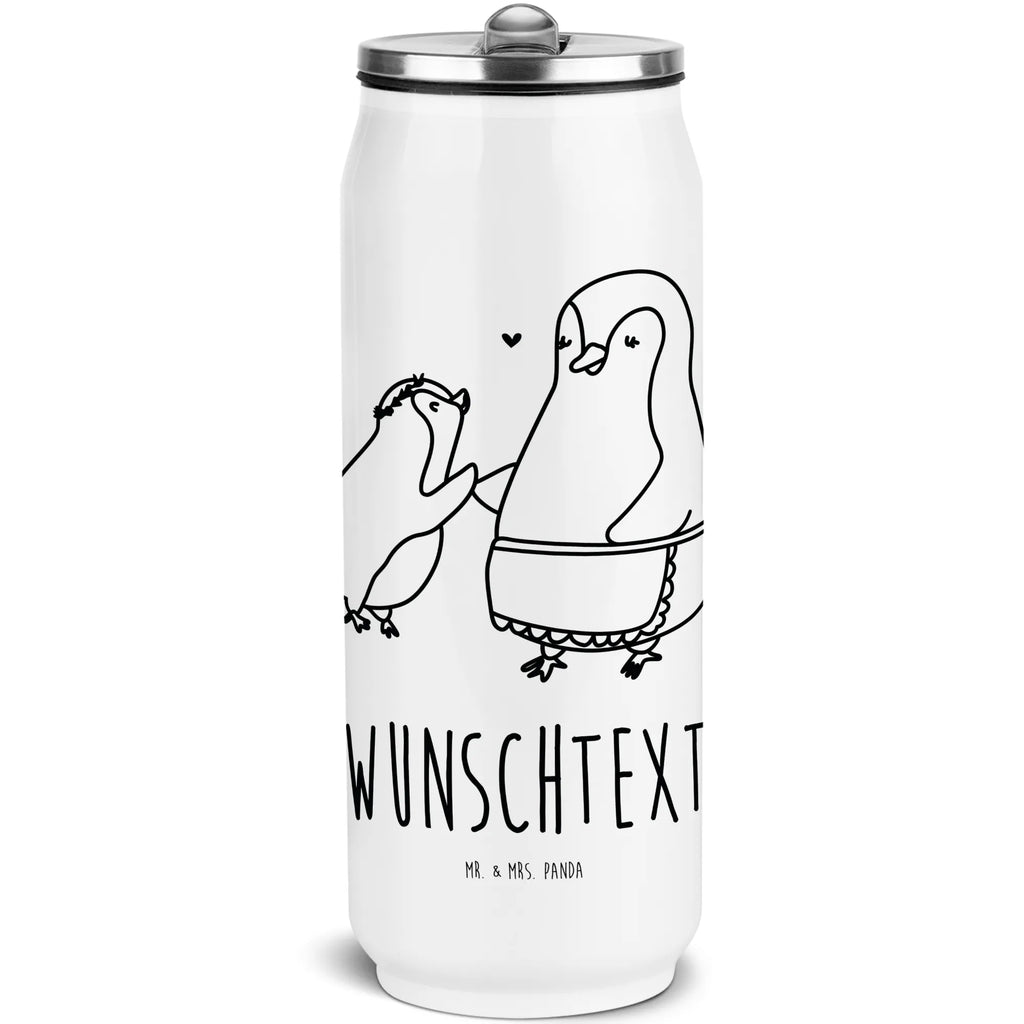 Personalisierte Getränkedosen Trinkflasche Pinguin mit Kind Personalisierte Getränkedose, Personalisierte Trinkflasche, Trinkflasche mit Namen, Familie, Vatertag, Muttertag, Bruder, Schwester, Mama, Papa, Oma, Opa, Geschenk, Mami, Mutti, Mutter, Geburststag