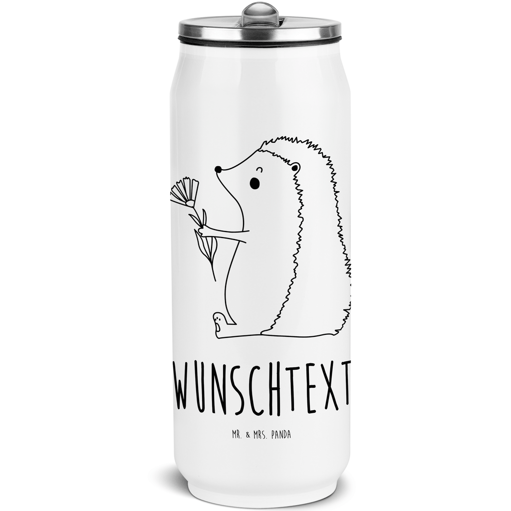 Personalisierte Getränkedosen Trinkflasche Igel Blumen Personalisierte Getränkedose, Personalisierte Trinkflasche, Trinkflasche mit Namen, Tiermotive, Gute Laune, lustige Sprüche, Tiere, Igel, Gute Besserung, Genesungswünsche, Krankheit, Krankenhaus, krank, Besuch