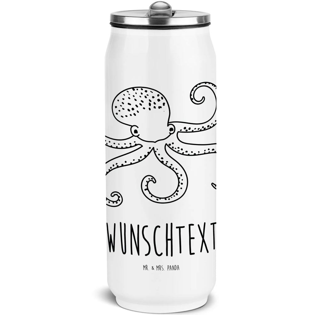 Personalisierte Getränkedosen Trinkflasche Tintenfisch Personalisierte Getränkedose, Personalisierte Trinkflasche, Trinkflasche mit Namen, Tiermotive, Gute Laune, lustige Sprüche, Tiere, Meer, Meerestier, Krake, Tintenfisch, Arme, Wasser, Ozean