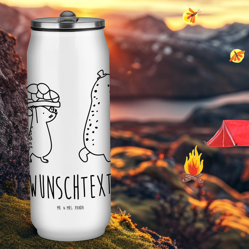 Personalisierte Getränkedosen Trinkflasche Schildkröte Maus Personalisierte Getränkedose, Personalisierte Trinkflasche, Trinkflasche mit Namen, Schildkröte, Maus, Freunde, Freundinnen, beste Freunde, beste Freundinnen