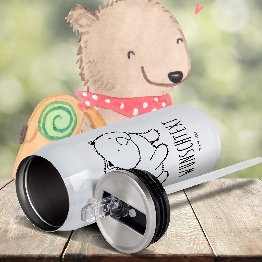 Personalisierte Getränkedosen Trinkflasche Wombat Personalisierte Getränkedose, Personalisierte Trinkflasche, Trinkflasche mit Namen, Tiermotive, Gute Laune, lustige Sprüche, Tiere, Wombat, Das Leben ist schön, Motivation, Spruch, Australien