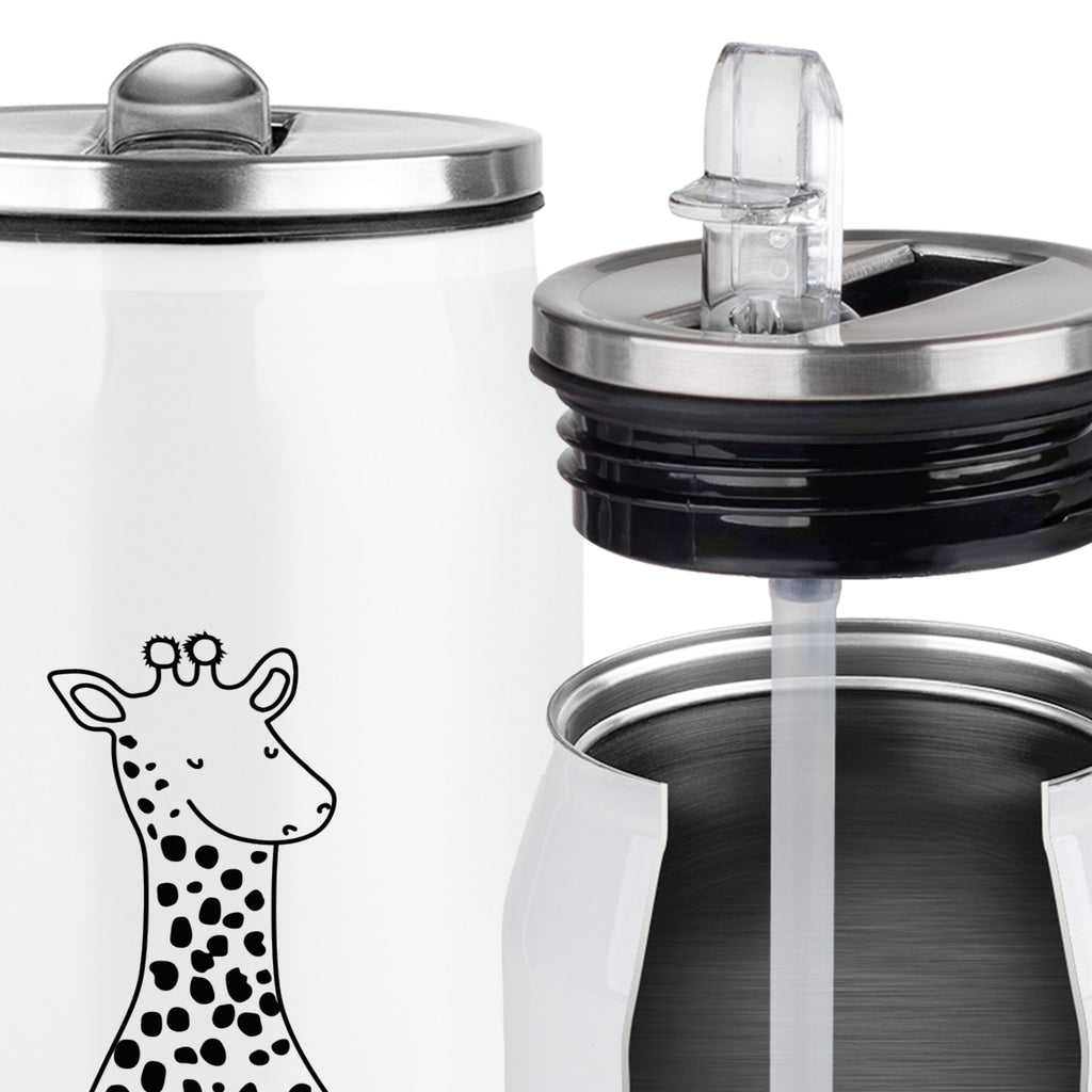 Personalisierte Getränkedosen Trinkflasche Giraffe Zufrieden Personalisierte Getränkedose, Personalisierte Trinkflasche, Trinkflasche mit Namen, Afrika, Wildtiere, Giraffe, Zufrieden, Glück, Abenteuer