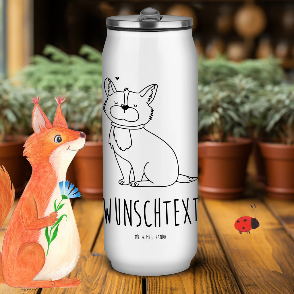 Personalisierte Getränkedosen Trinkflasche Hund Glück Personalisierte Getränkedose, Personalisierte Trinkflasche, Trinkflasche mit Namen, Hund, Hundemotiv, Haustier, Hunderasse, Tierliebhaber, Hundebesitzer, Sprüche, Corgie, Hundeliebe, Spruch, Hundemama, Liebe