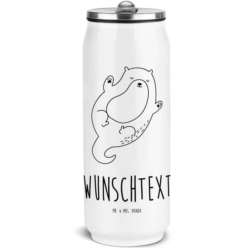 Personalisierte Getränkedosen Trinkflasche Otter Umarmen Personalisierte Getränkedose, Personalisierte Trinkflasche, Trinkflasche mit Namen, Otter, Fischotter, Seeotter, Otter Seeotter See Otter