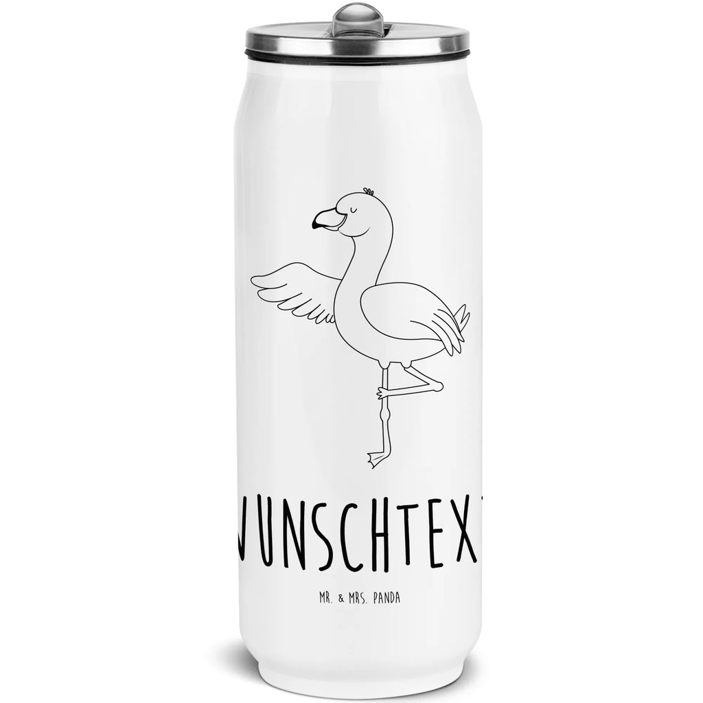 Personalisierte Getränkedosen Trinkflasche Flamingo Yoga Personalisierte Getränkedose, Personalisierte Trinkflasche, Trinkflasche mit Namen, Flamingo, Vogel, Yoga, Namaste, Achtsamkeit, Yoga-Übung, Entspannung, Ärger, Aufregen, Tiefenentspannung