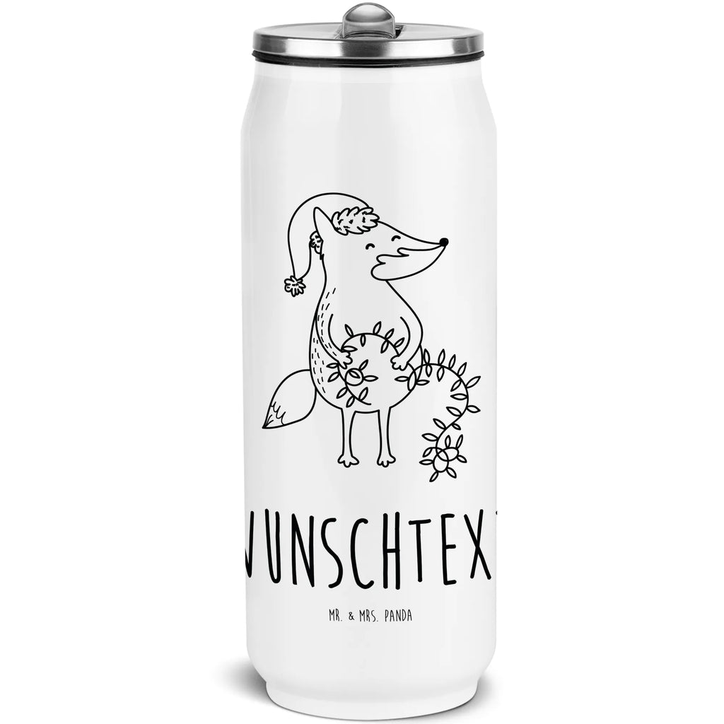 Personalisierte Getränkedosen Trinkflasche Fuchs Weihnachten Personalisierte Getränkedose, Personalisierte Trinkflasche, Trinkflasche mit Namen, Winter, Weihnachten, Weihnachtsdeko, Nikolaus, Advent, Heiligabend, Wintermotiv, Fuchs, Füchse, Spruch schön, Geschenk Weihnachten, Weihnachtsmann, Weihnachtszeit