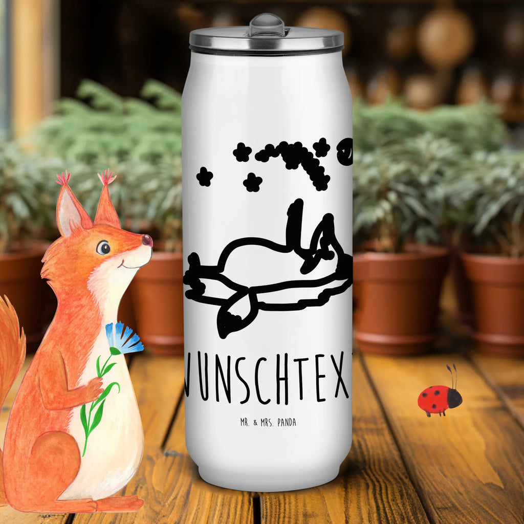 Personalisierte Getränkedosen Trinkflasche Fuchs Sterne Personalisierte Getränkedose, Personalisierte Trinkflasche, Trinkflasche mit Namen, Fuchs, Füchse, tröstende Worte, Spruch positiv, Spruch schön, Romantik, Always Look on the Bright Side of Life