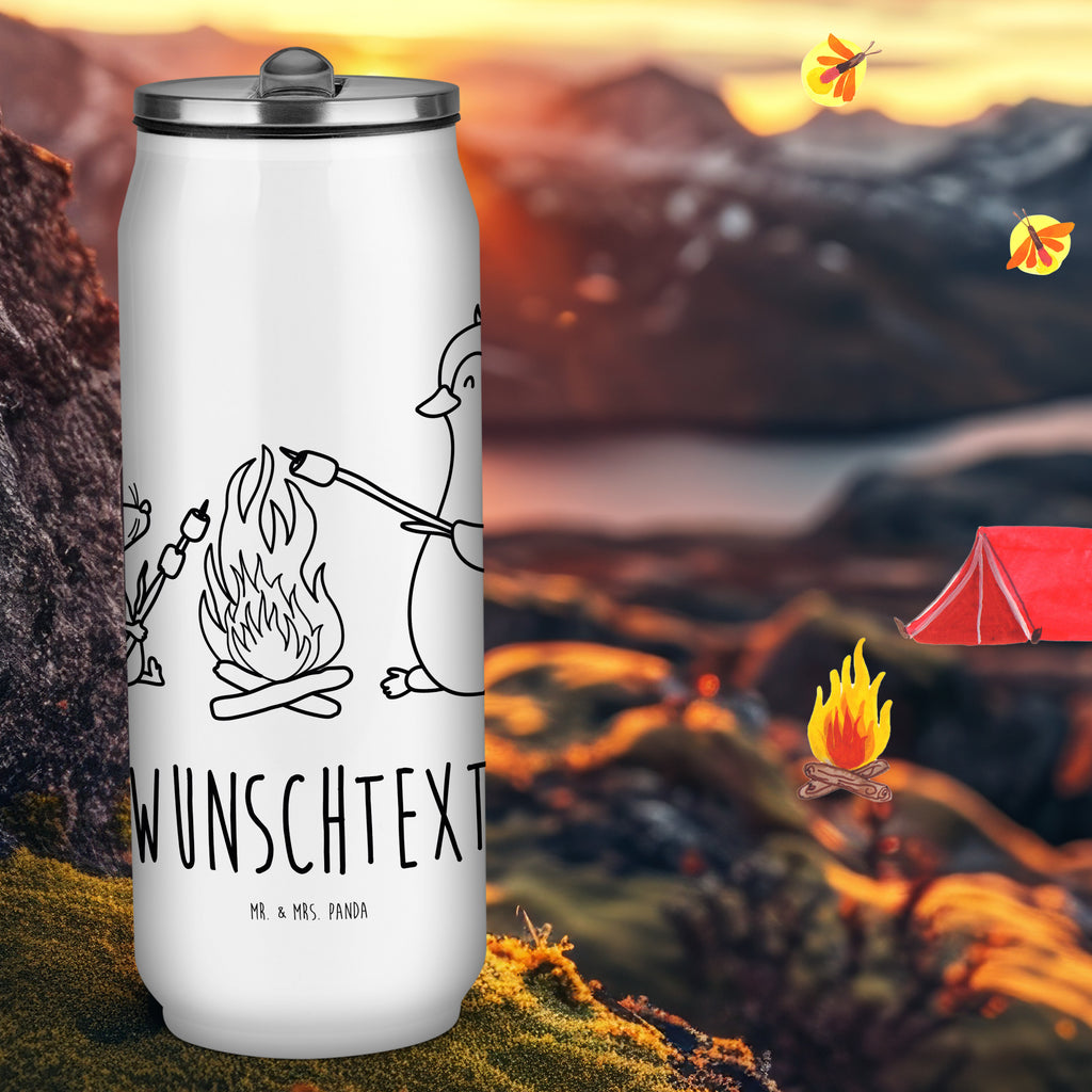 Personalisierte Getränkedosen Trinkflasche Pinguin Lagerfeuer Personalisierte Getränkedose, Personalisierte Trinkflasche, Trinkflasche mit Namen, Pinguin, Maus, Pinguine, Lagerfeuer, Leben, Arbeit, Job, Motivation, Büro, Büroalltag, Lebensspruch, Lebensmotivation, Neustart, Liebe, grillen, Feuer, Marshmallows