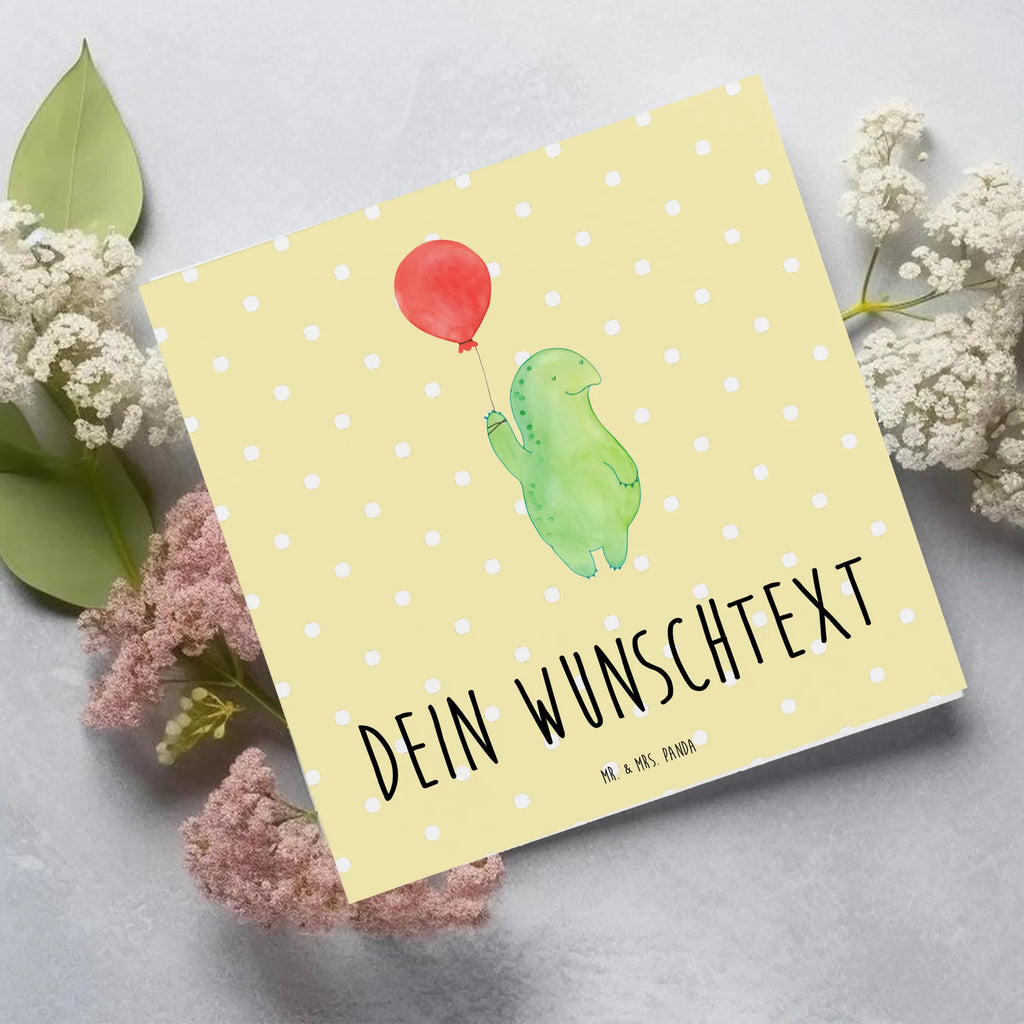 Personalisierte Deluxe Karte Schildkröte Luftballon Personalisierte Grußkarte, Personalisiertere Klappkarte, Personalisierte Einladungskarte, Personalisierte Glückwunschkarte, Personalisierte Hochzeitskarte, Personalisierte Geburtstagskarte, Grußkarte mit Namen, Grußkarte selber drucken, Grußkarte selbst gestalten, Grußkarte mit persönlichen Nachrichten, Grußkarte als Geldgeschenk, Grußkarten personalisiert, Personalisierte Karte, Schildkröte, Schildkröten, Mutausbruch, Motivation, Motivationsspruch