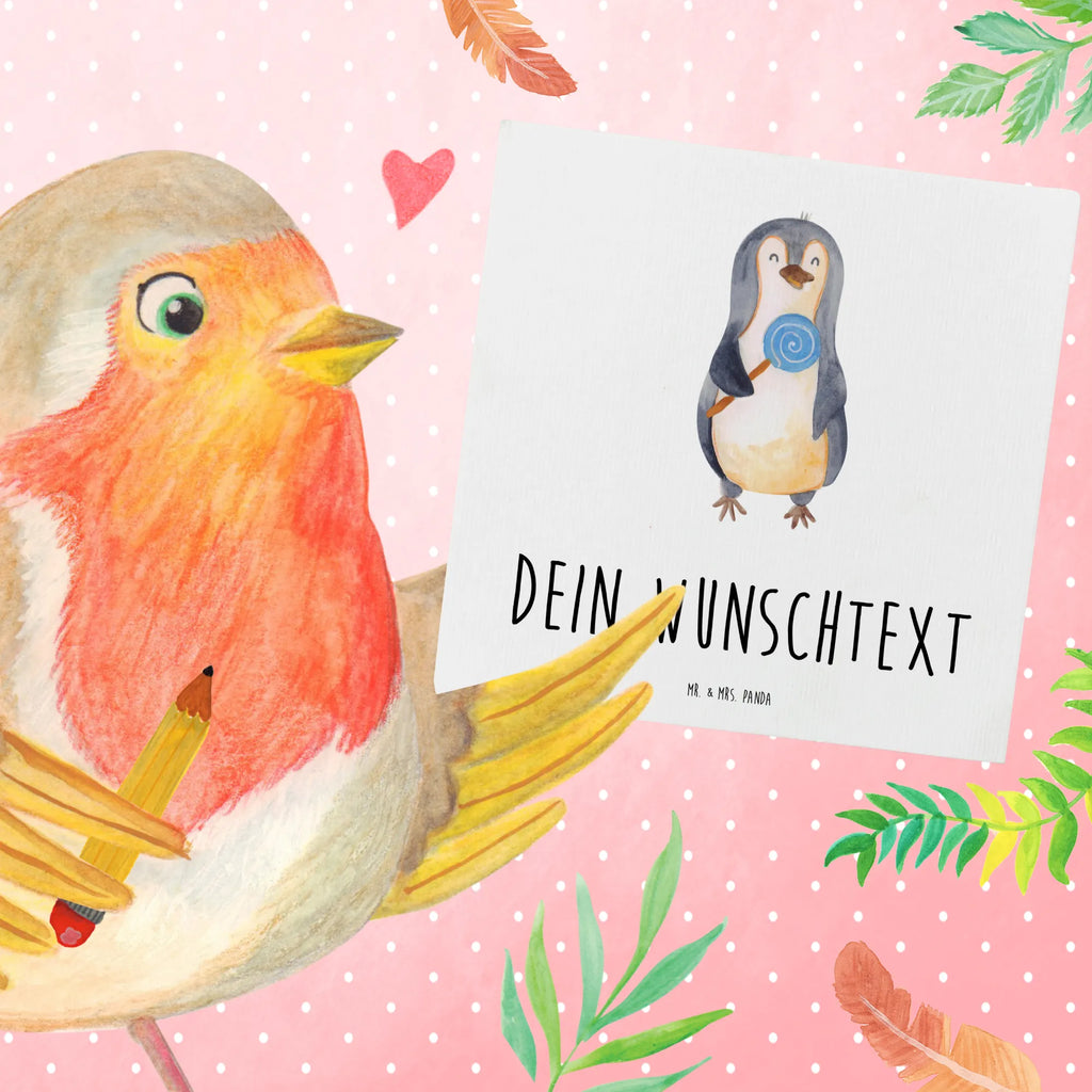 Personalisierte Deluxe Karte Pinguin Lolli Personalisierte Grußkarte, Personalisiertere Klappkarte, Personalisierte Einladungskarte, Personalisierte Glückwunschkarte, Personalisierte Hochzeitskarte, Personalisierte Geburtstagskarte, Grußkarte mit Namen, Grußkarte selber drucken, Grußkarte selbst gestalten, Grußkarte mit persönlichen Nachrichten, Grußkarte als Geldgeschenk, Grußkarten personalisiert, Personalisierte Karte, Pinguin, Pinguine, Lolli, Süßigkeiten, Blödsinn, Spruch, Rebell, Gauner, Ganove, Rabauke