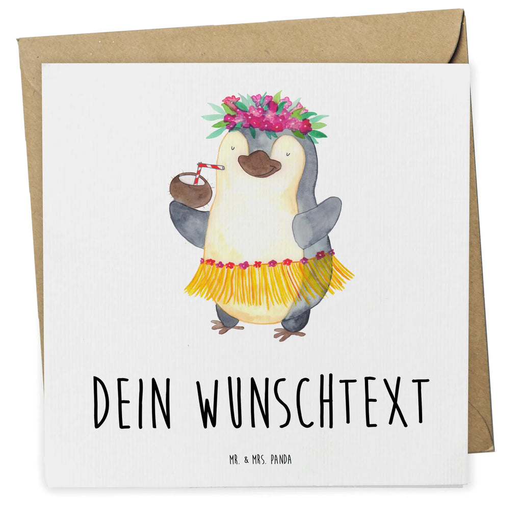 Personalisierte Deluxe Karte Pinguin Kokosnuss Personalisierte Grußkarte, Personalisiertere Klappkarte, Personalisierte Einladungskarte, Personalisierte Glückwunschkarte, Personalisierte Hochzeitskarte, Personalisierte Geburtstagskarte, Grußkarte mit Namen, Grußkarte selber drucken, Grußkarte selbst gestalten, Grußkarte mit persönlichen Nachrichten, Grußkarte als Geldgeschenk, Grußkarten personalisiert, Personalisierte Karte, Pinguin, Aloha, Hawaii, Urlaub, Kokosnuss, Pinguine