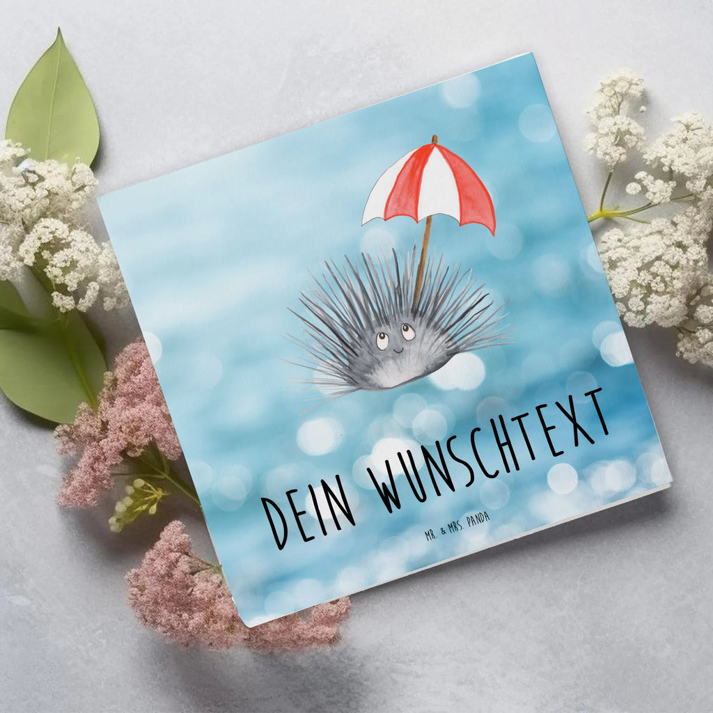 Personalisierte Deluxe Karte Seeigel Personalisierte Grußkarte, Personalisiertere Klappkarte, Personalisierte Einladungskarte, Personalisierte Glückwunschkarte, Personalisierte Hochzeitskarte, Personalisierte Geburtstagskarte, Grußkarte mit Namen, Grußkarte selber drucken, Grußkarte selbst gestalten, Grußkarte mit persönlichen Nachrichten, Grußkarte als Geldgeschenk, Grußkarten personalisiert, Personalisierte Karte, Meerestiere, Meer, Urlaub, Seeigel, Achtsamkeit, Selbstakzeptanz, Selbstliebe, Hier und Jetzt, Leben, Lebe