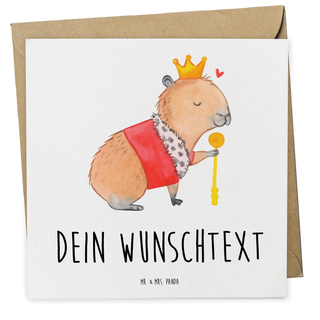 Personalisierte Deluxe Karte Capybara König Personalisierte Grußkarte, Personalisiertere Klappkarte, Personalisierte Einladungskarte, Personalisierte Glückwunschkarte, Personalisierte Hochzeitskarte, Personalisierte Geburtstagskarte, Grußkarte mit Namen, Grußkarte selber drucken, Grußkarte selbst gestalten, Grußkarte mit persönlichen Nachrichten, Grußkarte als Geldgeschenk, Grußkarten personalisiert, Personalisierte Karte, Tiermotive, Gute Laune, lustige Sprüche, Tiere, Capybara, König