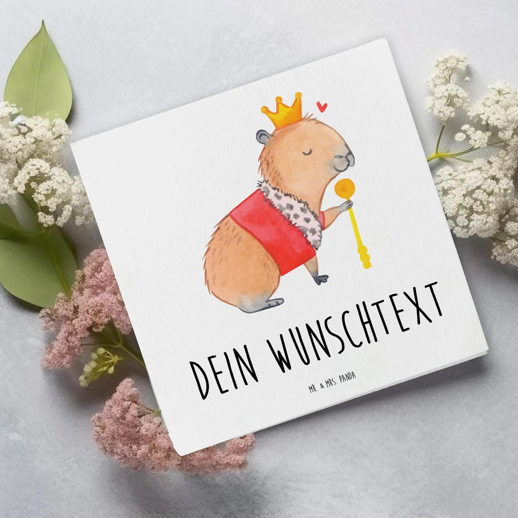 Personalisierte Deluxe Karte Capybara König Personalisierte Grußkarte, Personalisiertere Klappkarte, Personalisierte Einladungskarte, Personalisierte Glückwunschkarte, Personalisierte Hochzeitskarte, Personalisierte Geburtstagskarte, Grußkarte mit Namen, Grußkarte selber drucken, Grußkarte selbst gestalten, Grußkarte mit persönlichen Nachrichten, Grußkarte als Geldgeschenk, Grußkarten personalisiert, Personalisierte Karte, Tiermotive, Gute Laune, lustige Sprüche, Tiere, Capybara, König