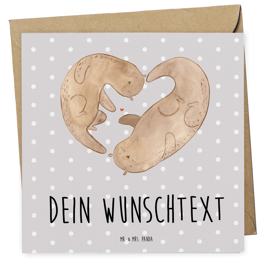 Personalisierte Deluxe Karte Otter Herz Personalisierte Grußkarte, Personalisiertere Klappkarte, Personalisierte Einladungskarte, Personalisierte Glückwunschkarte, Personalisierte Hochzeitskarte, Personalisierte Geburtstagskarte, Grußkarte mit Namen, Grußkarte selber drucken, Grußkarte selbst gestalten, Grußkarte mit persönlichen Nachrichten, Grußkarte als Geldgeschenk, Grußkarten personalisiert, Personalisierte Karte, Otter, Fischotter, Seeotter, Liebe, Herz, Liebesbeweis, Liebesgeschenk, Bessere Hälfte, Love you, Jahrestag, Hochzeitstag, Verlobung, gemeinsames Leben