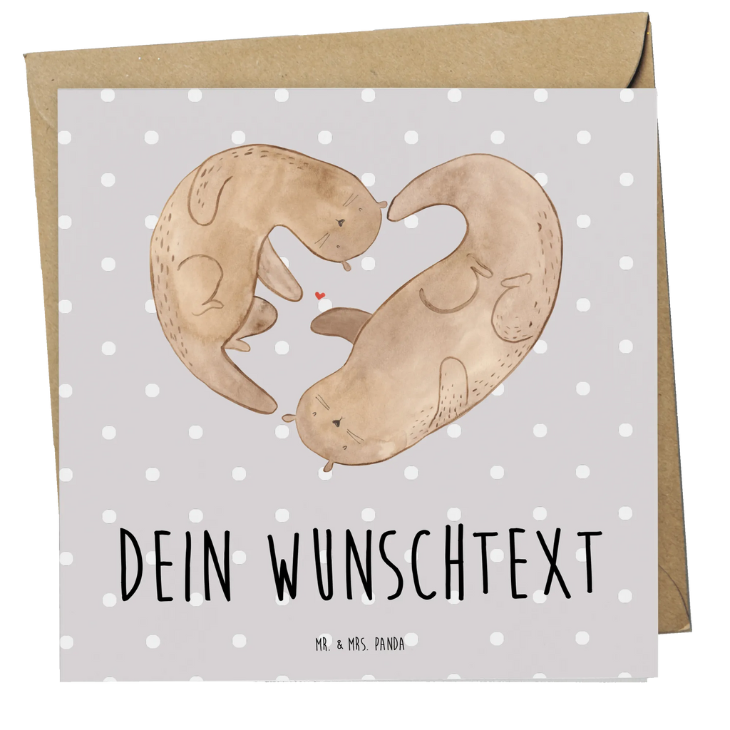 Personalisierte Deluxe Karte Otter Herz Personalisierte Grußkarte, Personalisiertere Klappkarte, Personalisierte Einladungskarte, Personalisierte Glückwunschkarte, Personalisierte Hochzeitskarte, Personalisierte Geburtstagskarte, Grußkarte mit Namen, Grußkarte selber drucken, Grußkarte selbst gestalten, Grußkarte mit persönlichen Nachrichten, Grußkarte als Geldgeschenk, Grußkarten personalisiert, Personalisierte Karte, Otter, Fischotter, Seeotter, Liebe, Herz, Liebesbeweis, Liebesgeschenk, Bessere Hälfte, Love you, Jahrestag, Hochzeitstag, Verlobung, gemeinsames Leben