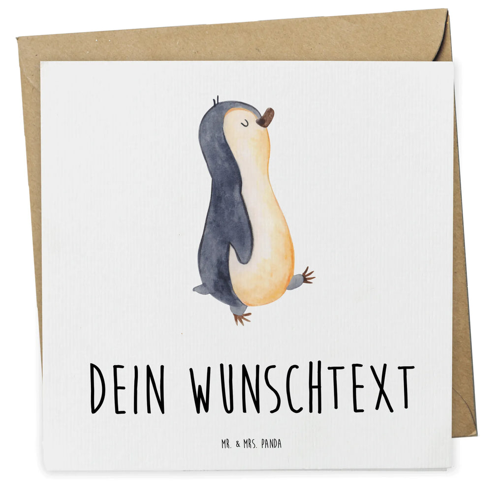 Personalisierte Deluxe Karte Pinguin marschieren Personalisierte Grußkarte, Personalisiertere Klappkarte, Personalisierte Einladungskarte, Personalisierte Glückwunschkarte, Personalisierte Hochzeitskarte, Personalisierte Geburtstagskarte, Grußkarte mit Namen, Grußkarte selber drucken, Grußkarte selbst gestalten, Grußkarte mit persönlichen Nachrichten, Grußkarte als Geldgeschenk, Grußkarten personalisiert, Personalisierte Karte, Pinguin, Pinguine, Frühaufsteher, Langschläfer, Bruder, Schwester, Familie