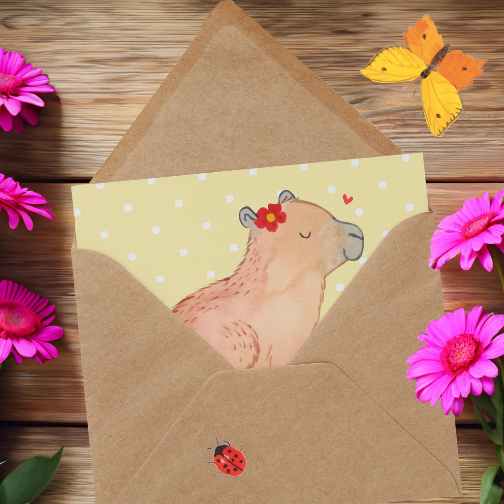 Personalisierte Deluxe Karte Capybara Blume Personalisierte Grußkarte, Personalisiertere Klappkarte, Personalisierte Einladungskarte, Personalisierte Glückwunschkarte, Personalisierte Hochzeitskarte, Personalisierte Geburtstagskarte, Grußkarte mit Namen, Grußkarte selber drucken, Grußkarte selbst gestalten, Grußkarte mit persönlichen Nachrichten, Grußkarte als Geldgeschenk, Grußkarten personalisiert, Personalisierte Karte, Tiermotive, Gute Laune, lustige Sprüche, Tiere, Capybara