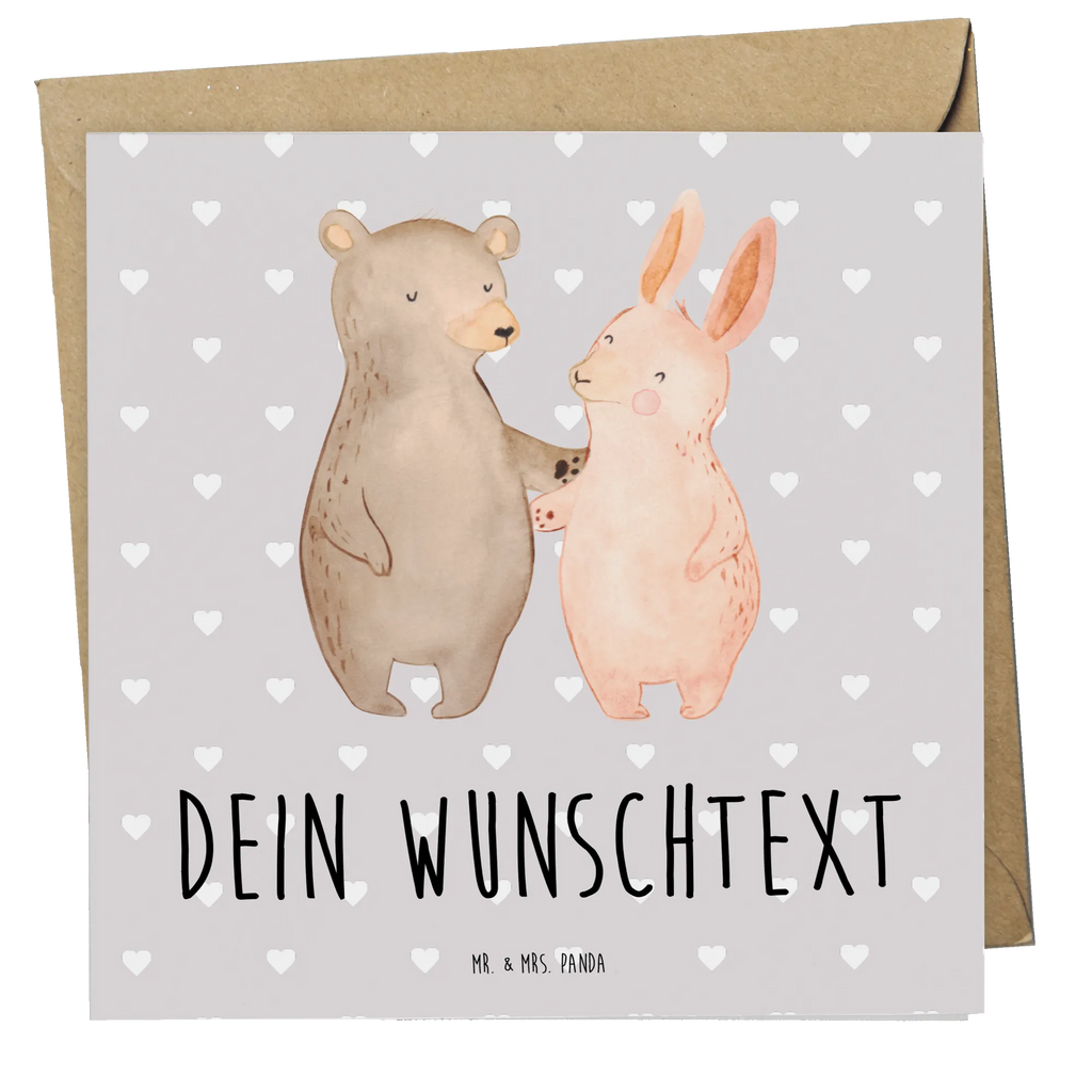 Personalisierte Deluxe Karte Bär und Hase Umarmen Personalisierte Grußkarte, Personalisiertere Klappkarte, Personalisierte Einladungskarte, Personalisierte Glückwunschkarte, Personalisierte Hochzeitskarte, Personalisierte Geburtstagskarte, Grußkarte mit Namen, Grußkarte selber drucken, Grußkarte selbst gestalten, Grußkarte mit persönlichen Nachrichten, Grußkarte als Geldgeschenk, Grußkarten personalisiert, Personalisierte Karte, Liebe, Partner, Freund, Freundin, Ehemann, Ehefrau, Heiraten, Verlobung, Heiratsantrag, Liebesgeschenk, Jahrestag, Hocheitstag, Freunde, bester Freund, Hase, Bär, Bärchen, best friends