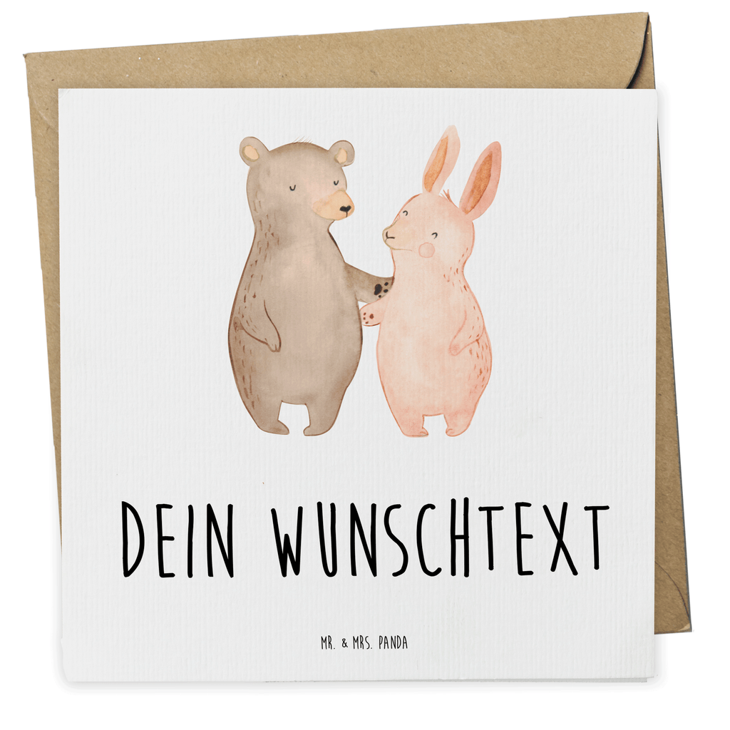 Personalisierte Deluxe Karte Bär und Hase Umarmen Personalisierte Grußkarte, Personalisiertere Klappkarte, Personalisierte Einladungskarte, Personalisierte Glückwunschkarte, Personalisierte Hochzeitskarte, Personalisierte Geburtstagskarte, Grußkarte mit Namen, Grußkarte selber drucken, Grußkarte selbst gestalten, Grußkarte mit persönlichen Nachrichten, Grußkarte als Geldgeschenk, Grußkarten personalisiert, Personalisierte Karte, Liebe, Partner, Freund, Freundin, Ehemann, Ehefrau, Heiraten, Verlobung, Heiratsantrag, Liebesgeschenk, Jahrestag, Hocheitstag, Freunde, bester Freund, Hase, Bär, Bärchen, best friends