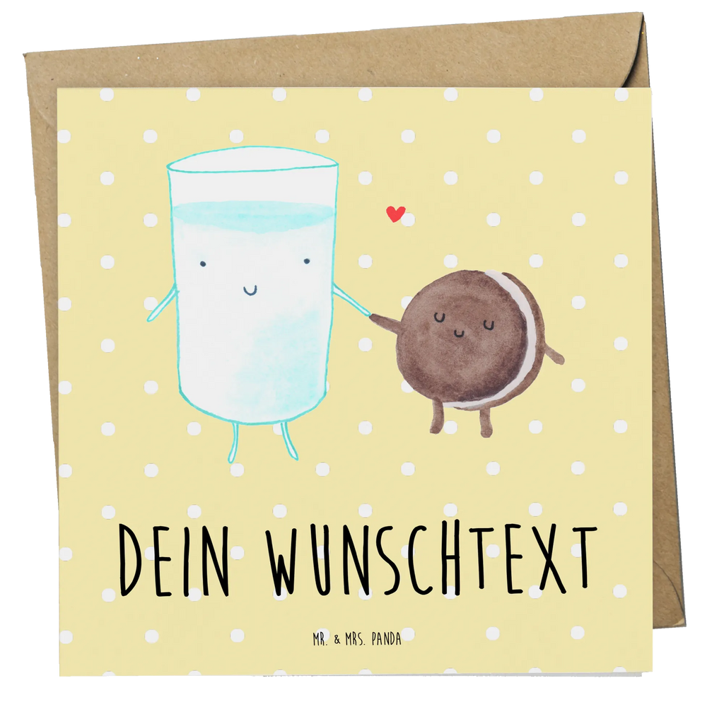 Personalisierte Deluxe Karte Milch Keks Personalisierte Grußkarte, Personalisiertere Klappkarte, Personalisierte Einladungskarte, Personalisierte Glückwunschkarte, Personalisierte Hochzeitskarte, Personalisierte Geburtstagskarte, Grußkarte mit Namen, Grußkarte selber drucken, Grußkarte selbst gestalten, Grußkarte mit persönlichen Nachrichten, Grußkarte als Geldgeschenk, Grußkarten personalisiert, Personalisierte Karte, Tiermotive, Gute Laune, lustige Sprüche, Tiere, Milk, Cookie, Milch, Keks, Kekse, Kaffee, Einladung Frühstück, Motiv süß, romantisch, perfektes Paar