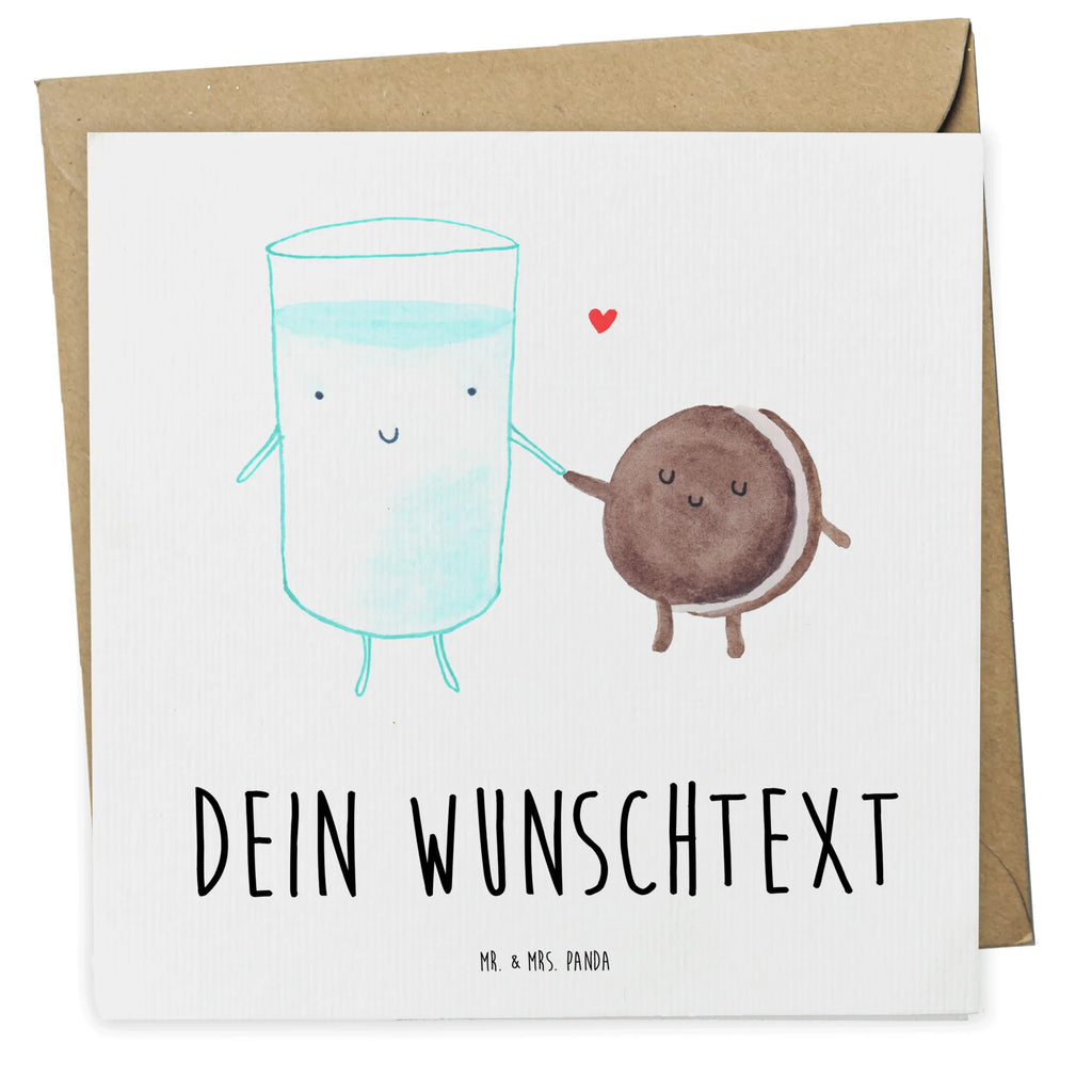 Personalisierte Deluxe Karte Milch Keks Personalisierte Grußkarte, Personalisiertere Klappkarte, Personalisierte Einladungskarte, Personalisierte Glückwunschkarte, Personalisierte Hochzeitskarte, Personalisierte Geburtstagskarte, Grußkarte mit Namen, Grußkarte selber drucken, Grußkarte selbst gestalten, Grußkarte mit persönlichen Nachrichten, Grußkarte als Geldgeschenk, Grußkarten personalisiert, Personalisierte Karte, Tiermotive, Gute Laune, lustige Sprüche, Tiere, Milk, Cookie, Milch, Keks, Kekse, Kaffee, Einladung Frühstück, Motiv süß, romantisch, perfektes Paar