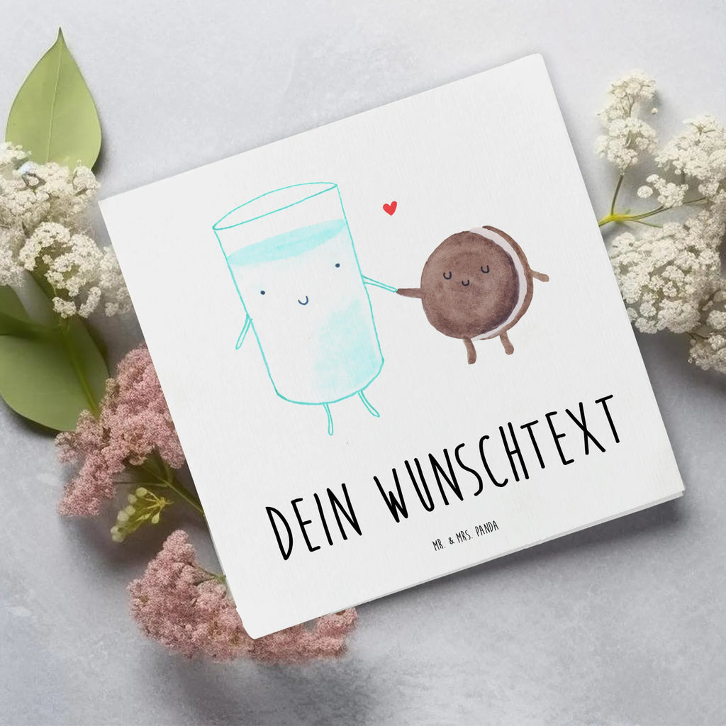 Personalisierte Deluxe Karte Milch Keks Personalisierte Grußkarte, Personalisiertere Klappkarte, Personalisierte Einladungskarte, Personalisierte Glückwunschkarte, Personalisierte Hochzeitskarte, Personalisierte Geburtstagskarte, Grußkarte mit Namen, Grußkarte selber drucken, Grußkarte selbst gestalten, Grußkarte mit persönlichen Nachrichten, Grußkarte als Geldgeschenk, Grußkarten personalisiert, Personalisierte Karte, Tiermotive, Gute Laune, lustige Sprüche, Tiere, Milk, Cookie, Milch, Keks, Kekse, Kaffee, Einladung Frühstück, Motiv süß, romantisch, perfektes Paar