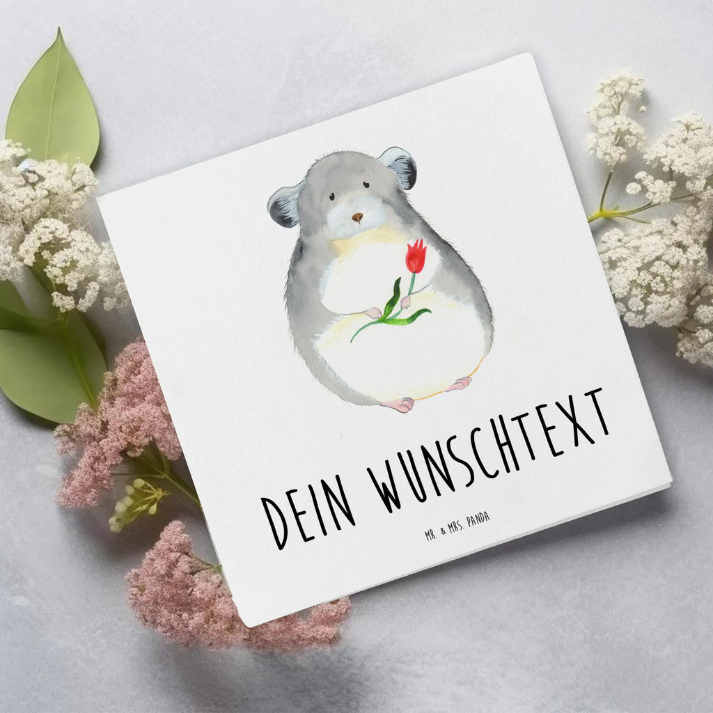 Personalisierte Deluxe Karte Chinchilla Blume Personalisierte Grußkarte, Personalisiertere Klappkarte, Personalisierte Einladungskarte, Personalisierte Glückwunschkarte, Personalisierte Hochzeitskarte, Personalisierte Geburtstagskarte, Grußkarte mit Namen, Grußkarte selber drucken, Grußkarte selbst gestalten, Grußkarte mit persönlichen Nachrichten, Grußkarte als Geldgeschenk, Grußkarten personalisiert, Personalisierte Karte, Tiermotive, Gute Laune, lustige Sprüche, Tiere, Chinchilla, Chinchillas, Liebeskummer, Kummer, Depressionen, traurig sein, Chaos, Glücklichsein, Büro, Büroalltag