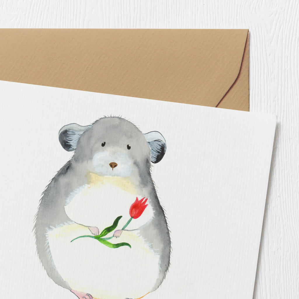 Personalisierte Deluxe Karte Chinchilla Blume Personalisierte Grußkarte, Personalisiertere Klappkarte, Personalisierte Einladungskarte, Personalisierte Glückwunschkarte, Personalisierte Hochzeitskarte, Personalisierte Geburtstagskarte, Grußkarte mit Namen, Grußkarte selber drucken, Grußkarte selbst gestalten, Grußkarte mit persönlichen Nachrichten, Grußkarte als Geldgeschenk, Grußkarten personalisiert, Personalisierte Karte, Tiermotive, Gute Laune, lustige Sprüche, Tiere, Chinchilla, Chinchillas, Liebeskummer, Kummer, Depressionen, traurig sein, Chaos, Glücklichsein, Büro, Büroalltag