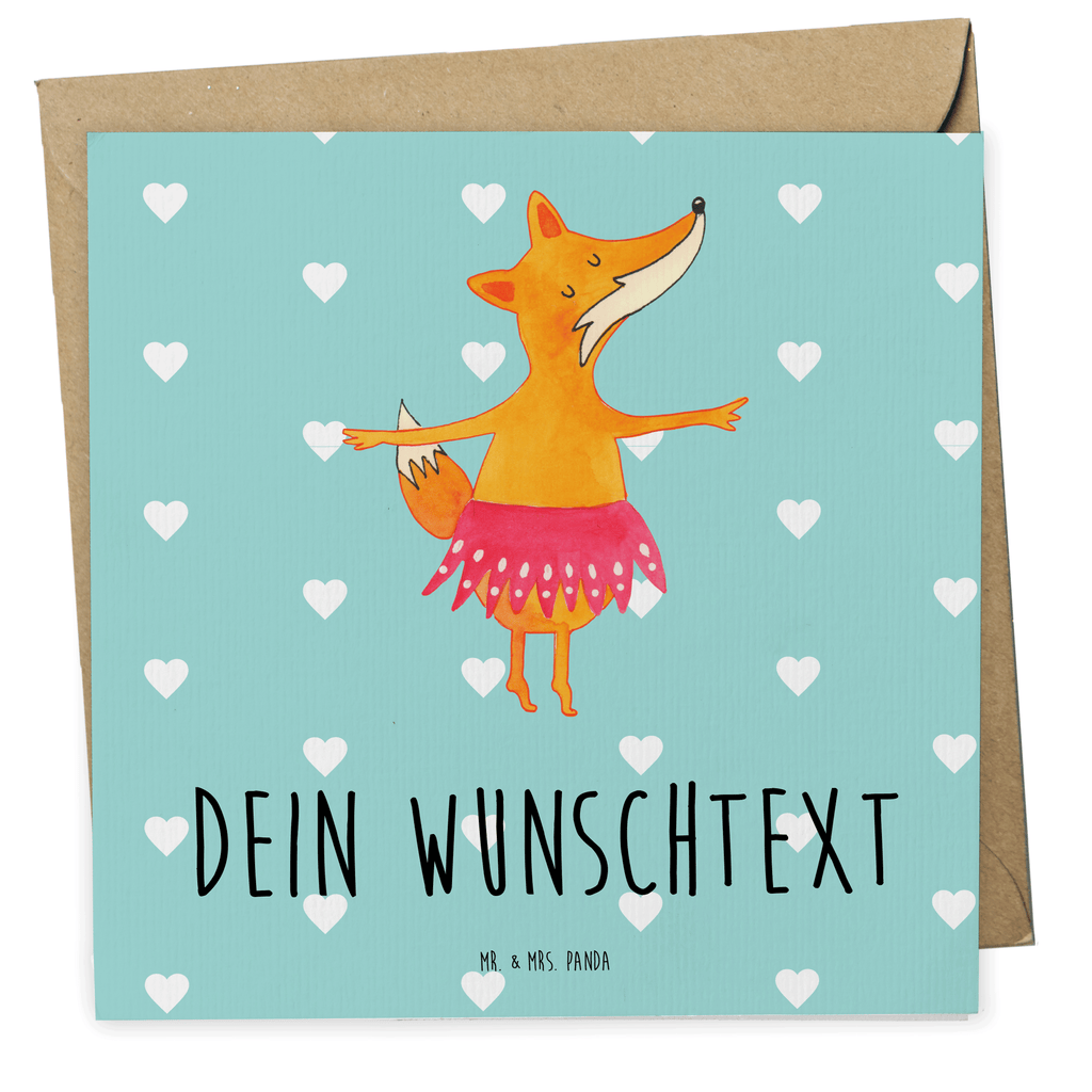 Personalisierte Deluxe Karte Fuchs Ballerina Personalisierte Grußkarte, Personalisiertere Klappkarte, Personalisierte Einladungskarte, Personalisierte Glückwunschkarte, Personalisierte Hochzeitskarte, Personalisierte Geburtstagskarte, Grußkarte mit Namen, Grußkarte selber drucken, Grußkarte selbst gestalten, Grußkarte mit persönlichen Nachrichten, Grußkarte als Geldgeschenk, Grußkarten personalisiert, Personalisierte Karte, Fuchs, Fuchs Spruch, Füchse, Füchsin, Ballerina, Ballett, Tänzerin, Tanzen, Party, Einladung, Geburtstag