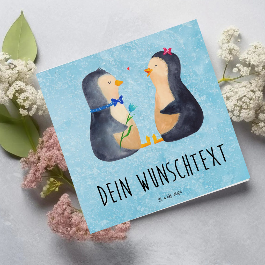 Personalisierte Deluxe Karte Pinguin Pärchen Personalisierte Grußkarte, Personalisiertere Klappkarte, Personalisierte Einladungskarte, Personalisierte Glückwunschkarte, Personalisierte Hochzeitskarte, Personalisierte Geburtstagskarte, Grußkarte mit Namen, Grußkarte selber drucken, Grußkarte selbst gestalten, Grußkarte mit persönlichen Nachrichten, Grußkarte als Geldgeschenk, Grußkarten personalisiert, Personalisierte Karte, Pinguin, Pinguine, Liebe, Liebespaar, Liebesbeweis, Liebesgeschenk, Verlobung, Jahrestag, Hochzeitstag, Hochzeit, Hochzeitsgeschenk, große Liebe, Traumpaar