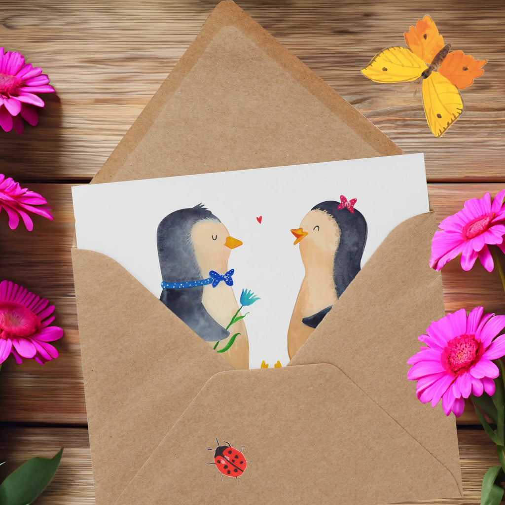 Personalisierte Deluxe Karte Pinguin Pärchen Personalisierte Grußkarte, Personalisiertere Klappkarte, Personalisierte Einladungskarte, Personalisierte Glückwunschkarte, Personalisierte Hochzeitskarte, Personalisierte Geburtstagskarte, Grußkarte mit Namen, Grußkarte selber drucken, Grußkarte selbst gestalten, Grußkarte mit persönlichen Nachrichten, Grußkarte als Geldgeschenk, Grußkarten personalisiert, Personalisierte Karte, Pinguin, Pinguine, Liebe, Liebespaar, Liebesbeweis, Liebesgeschenk, Verlobung, Jahrestag, Hochzeitstag, Hochzeit, Hochzeitsgeschenk, große Liebe, Traumpaar