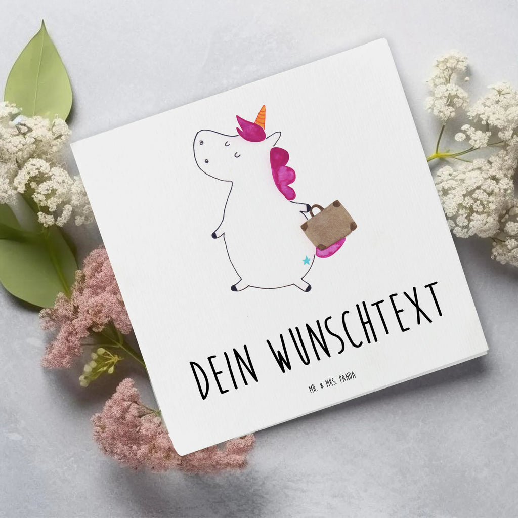 Personalisierte Deluxe Karte Einhorn Koffer Personalisierte Grußkarte, Personalisiertere Klappkarte, Personalisierte Einladungskarte, Personalisierte Glückwunschkarte, Personalisierte Hochzeitskarte, Personalisierte Geburtstagskarte, Grußkarte mit Namen, Grußkarte selber drucken, Grußkarte selbst gestalten, Grußkarte mit persönlichen Nachrichten, Grußkarte als Geldgeschenk, Grußkarten personalisiert, Personalisierte Karte, Einhorn, Einhörner, Einhorn Deko, Unicorn, unicorn, Koffer, Verreisen, Reise, Gepäck, Abenteuer, Erwachsen, Kind, albern, Spaß, lustig, witzig