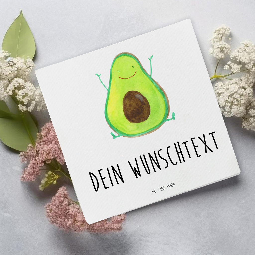 Personalisierte Deluxe Karte Avocado Glücklich Personalisierte Grußkarte, Personalisiertere Klappkarte, Personalisierte Einladungskarte, Personalisierte Glückwunschkarte, Personalisierte Hochzeitskarte, Personalisierte Geburtstagskarte, Grußkarte mit Namen, Grußkarte selber drucken, Grußkarte selbst gestalten, Grußkarte mit persönlichen Nachrichten, Grußkarte als Geldgeschenk, Grußkarten personalisiert, Personalisierte Karte, Avocado, Veggie, Vegan, Gesund, Chaos