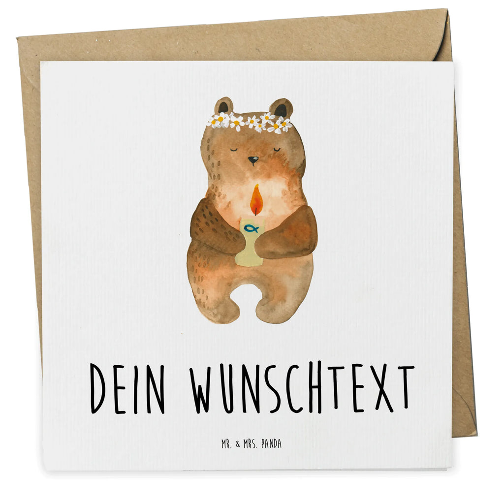 Personalisierte Deluxe Karte Bär Kommunion Personalisierte Grußkarte, Personalisiertere Klappkarte, Personalisierte Einladungskarte, Personalisierte Glückwunschkarte, Personalisierte Hochzeitskarte, Personalisierte Geburtstagskarte, Grußkarte mit Namen, Grußkarte selber drucken, Grußkarte selbst gestalten, Grußkarte mit persönlichen Nachrichten, Grußkarte als Geldgeschenk, Grußkarten personalisiert, Personalisierte Karte, Bär, Teddy, Teddybär, Kommunion, Gottes Segen, Taufkerze, katholisch