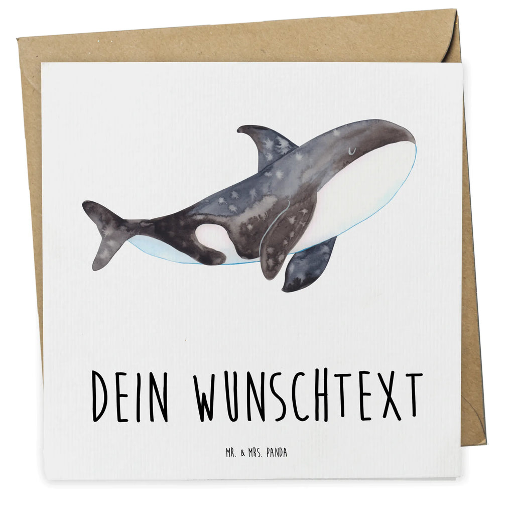 Personalisierte Deluxe Karte Orca Personalisierte Grußkarte, Personalisiertere Klappkarte, Personalisierte Einladungskarte, Personalisierte Glückwunschkarte, Personalisierte Hochzeitskarte, Personalisierte Geburtstagskarte, Grußkarte mit Namen, Grußkarte selber drucken, Grußkarte selbst gestalten, Grußkarte mit persönlichen Nachrichten, Grußkarte als Geldgeschenk, Grußkarten personalisiert, Personalisierte Karte, Meerestiere, Meer, Urlaub, Orca, Orcas, Killerwal, Wal, Möglichkeiten, Büro, Arbeit, Motivation, Selbstliebe, Neustart, Startup