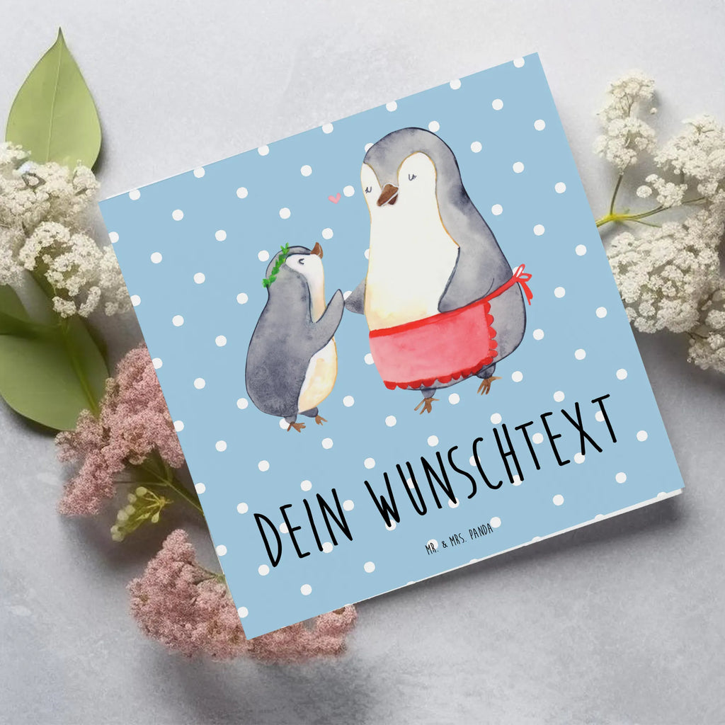 Personalisierte Deluxe Karte Pinguin mit Kind Personalisierte Grußkarte, Personalisiertere Klappkarte, Personalisierte Einladungskarte, Personalisierte Glückwunschkarte, Personalisierte Hochzeitskarte, Personalisierte Geburtstagskarte, Grußkarte mit Namen, Grußkarte selber drucken, Grußkarte selbst gestalten, Grußkarte mit persönlichen Nachrichten, Grußkarte als Geldgeschenk, Grußkarten personalisiert, Personalisierte Karte, Familie, Vatertag, Muttertag, Bruder, Schwester, Mama, Papa, Oma, Opa, Geschenk, Mami, Mutti, Mutter, Geburststag