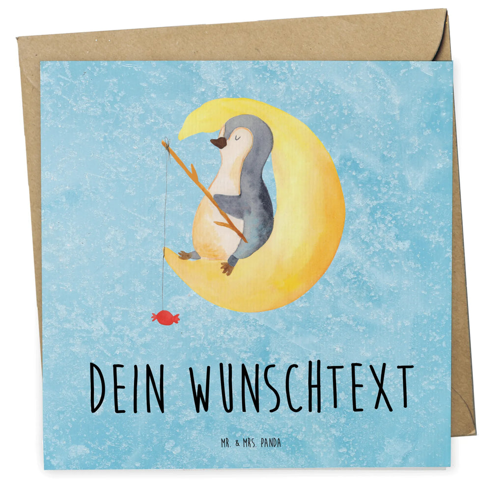 Personalisierte Deluxe Karte Pinguin Mond Personalisierte Grußkarte, Personalisiertere Klappkarte, Personalisierte Einladungskarte, Personalisierte Glückwunschkarte, Personalisierte Hochzeitskarte, Personalisierte Geburtstagskarte, Grußkarte mit Namen, Grußkarte selber drucken, Grußkarte selbst gestalten, Grußkarte mit persönlichen Nachrichten, Grußkarte als Geldgeschenk, Grußkarten personalisiert, Personalisierte Karte, Pinguin, Pinguine, Spruch, schlafen, Nachtruhe, Einschlafen, Schlafzimmer, Schlafstörungen, Gästezimmer